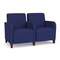 Lesro Siena Lounge Reception 2 Seat Tandem Seating, Walnut, OH Cobalt Upholstery SN2103 - alternate 1